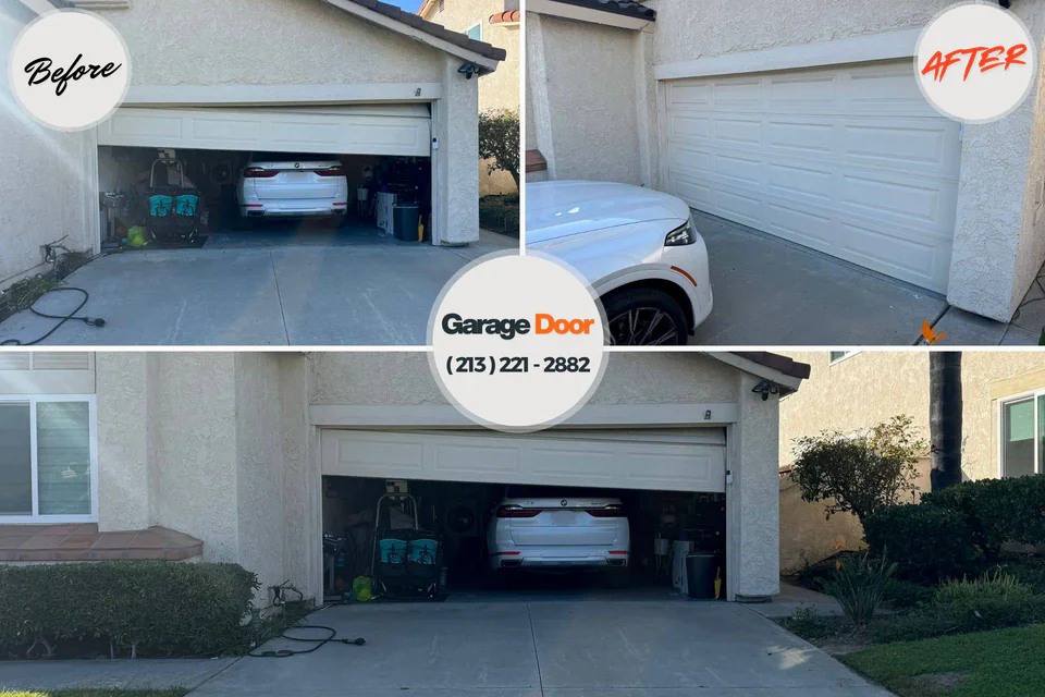 Before and after: garage door company Wellington, UT